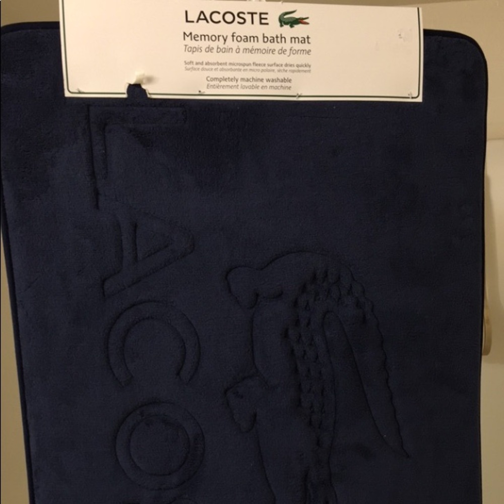 Lacoste Memory Foam Bath Mat